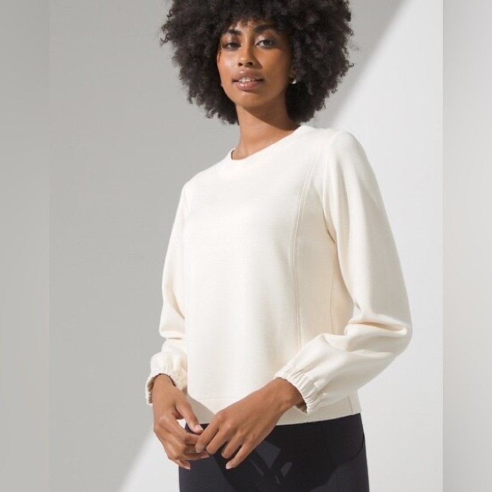 Soma weekend women’s large casual lounge crewneck pullover sweatshirt tech scuba